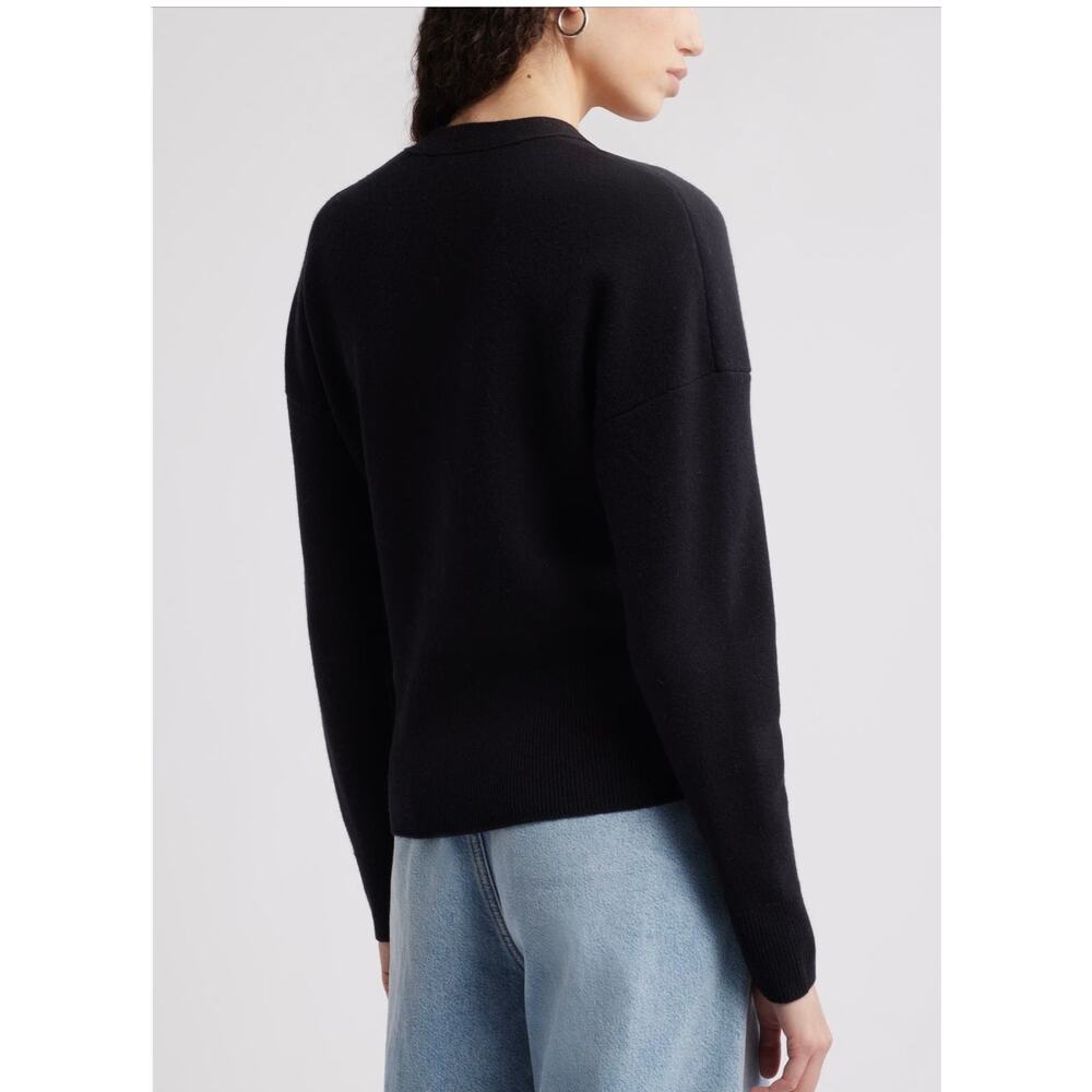 Nordstrom Wool & Cashmere Blend V-Neck Sweater - Small - Picture 2 of 8